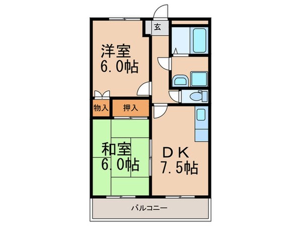 ベアハウスの物件間取画像